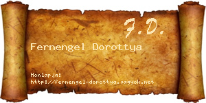 Fernengel Dorottya névjegykártya